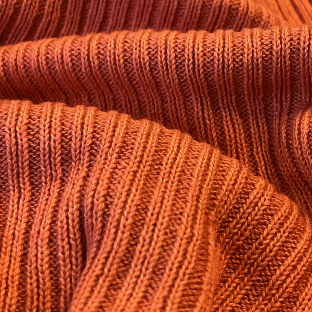 コットンニットキャップ 茜染