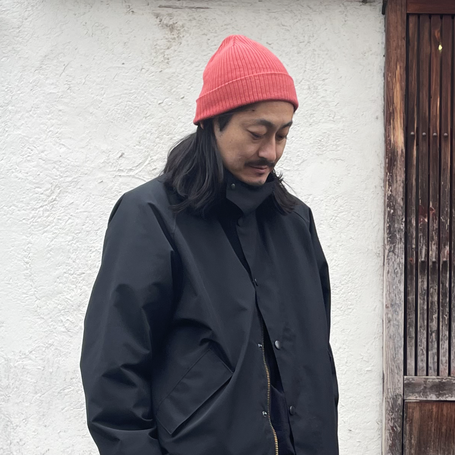 コットンニットキャップ 茜染