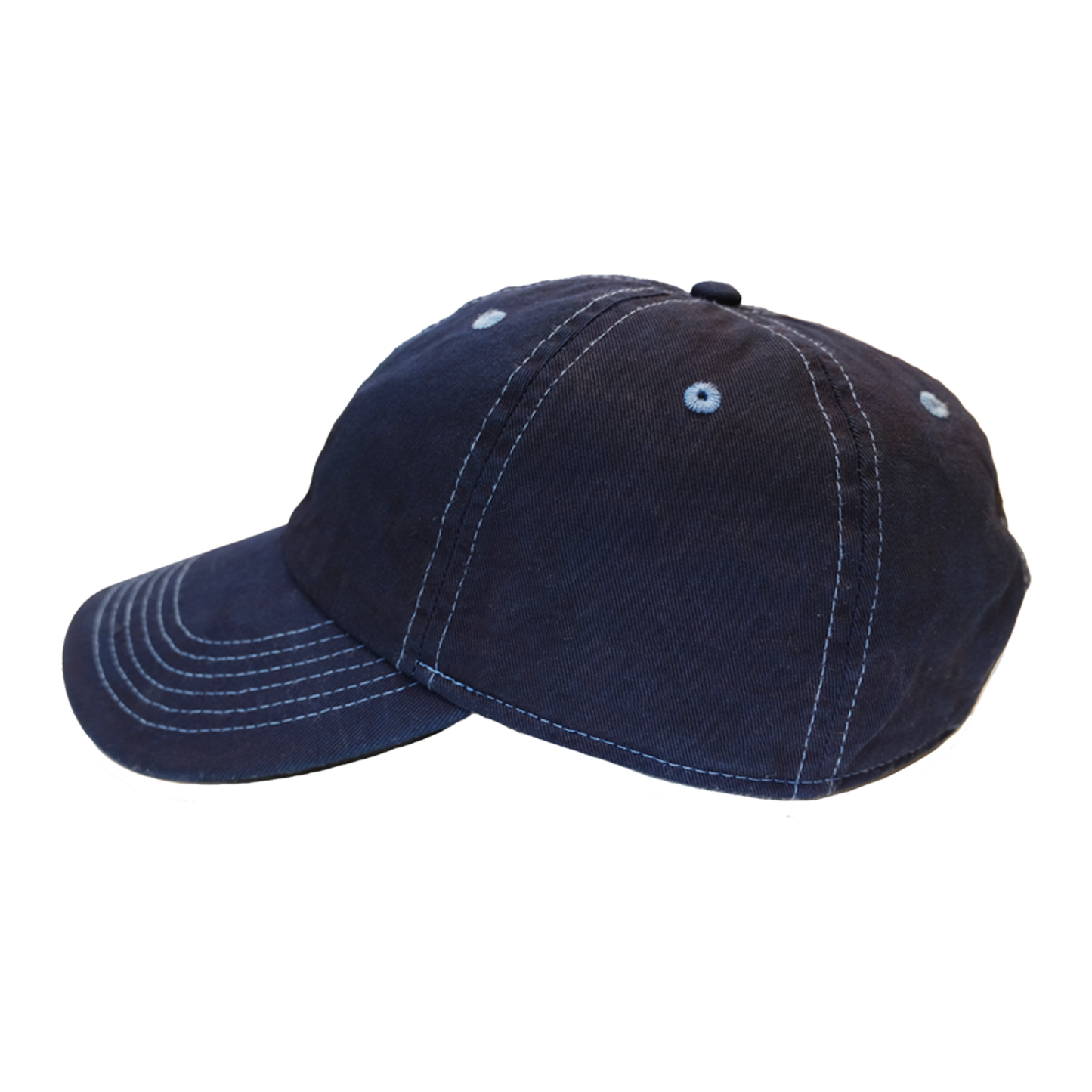 Baseball cap, Japanese Indigo "Aizome" - AI (Mid Blue)
