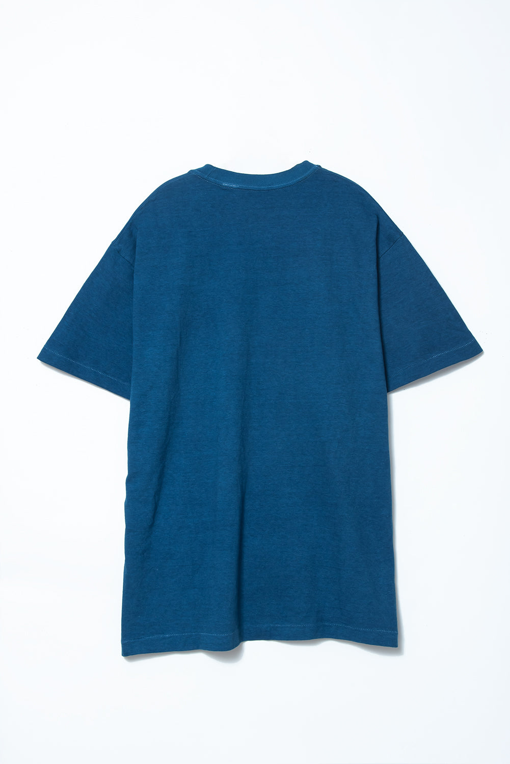 Made-in-Tokyo Tubular T-shirt, Japanese Indigo "Aizome" - Ai (Mid Blue) 