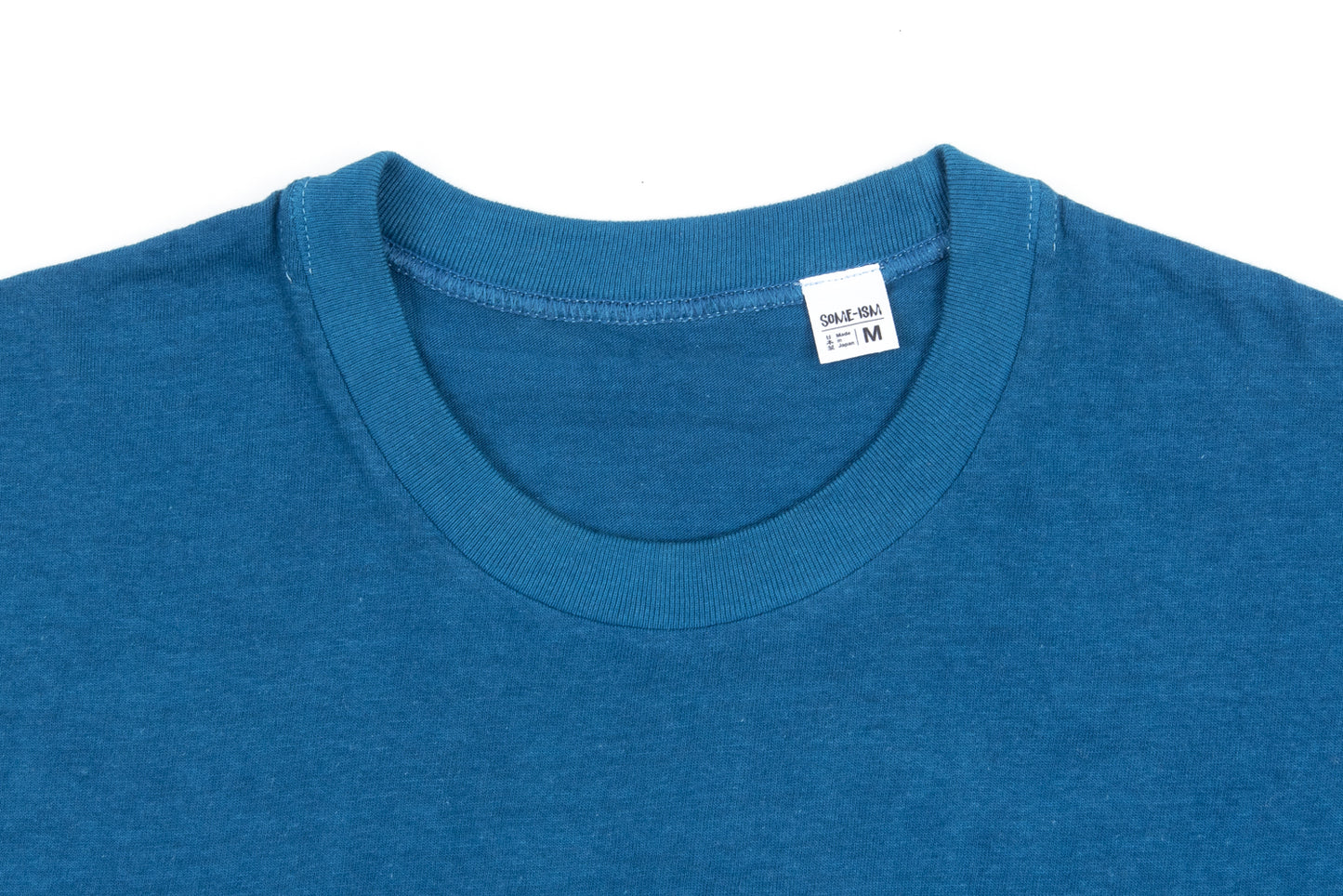 Made-in-Tokyo Tubular T-shirt, Japanese Indigo "Aizome" - Ai (Mid Blue) 