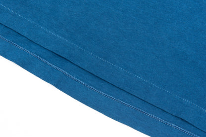 Made-in-Tokyo Tubular T-shirt, Japanese Indigo "Aizome" - Ai (Mid Blue) 