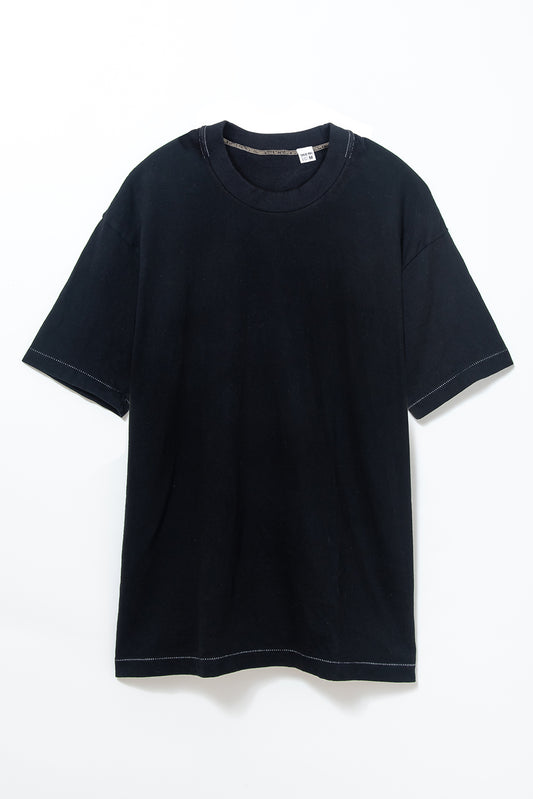 Made-in-Tokyo Tubular T-shirt, Kyoto Black "Kyo Kuromontsuki Zome"