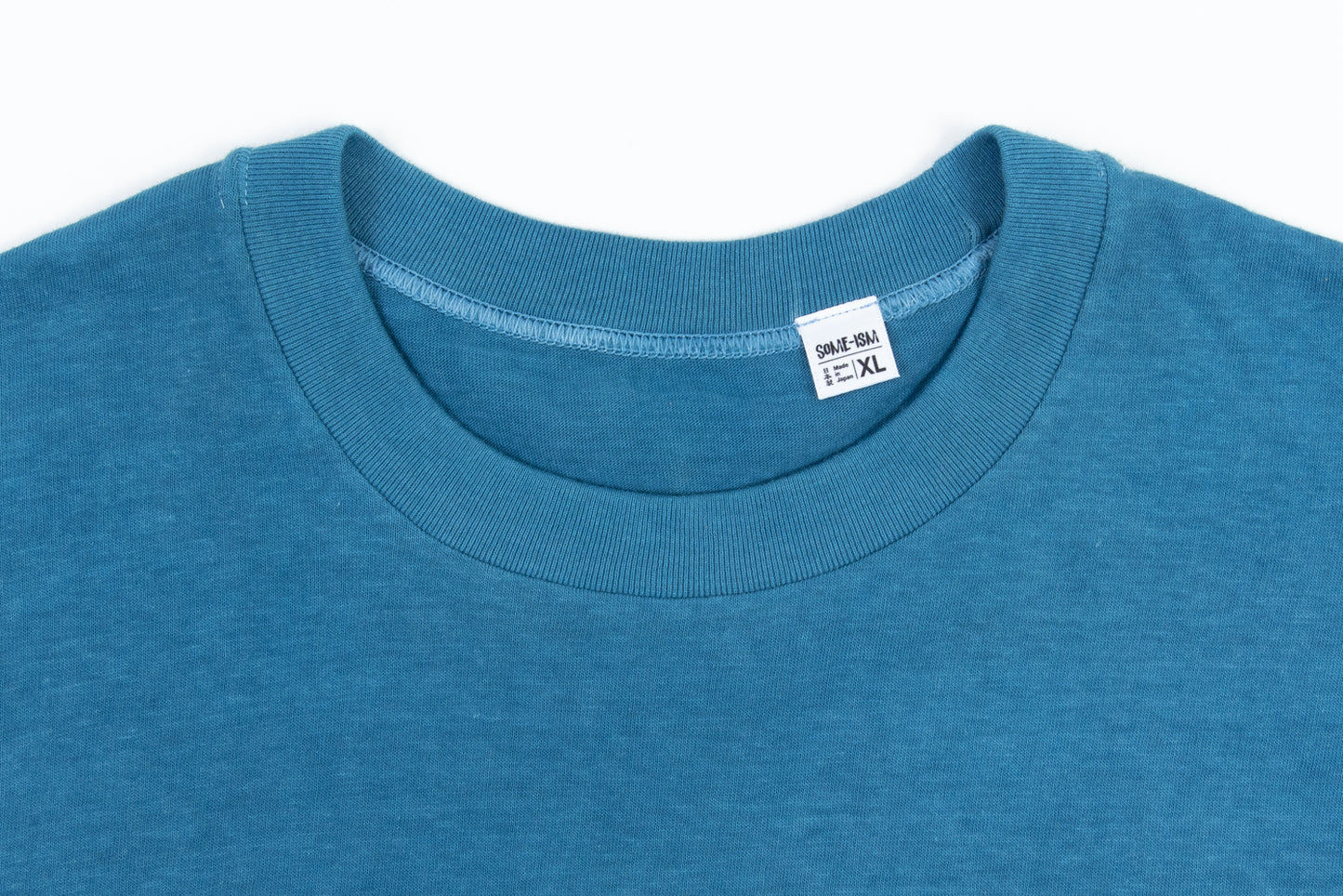 Made-in-Tokyo Tubular T-shirt, Japanese Indigo "Aizome" - Nando (Light Blue) 