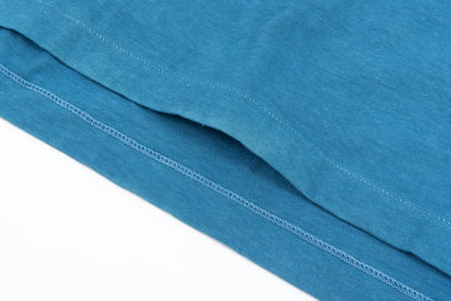 Made-in-Tokyo Tubular T-shirt, Japanese Indigo "Aizome" - Nando (Light Blue) 