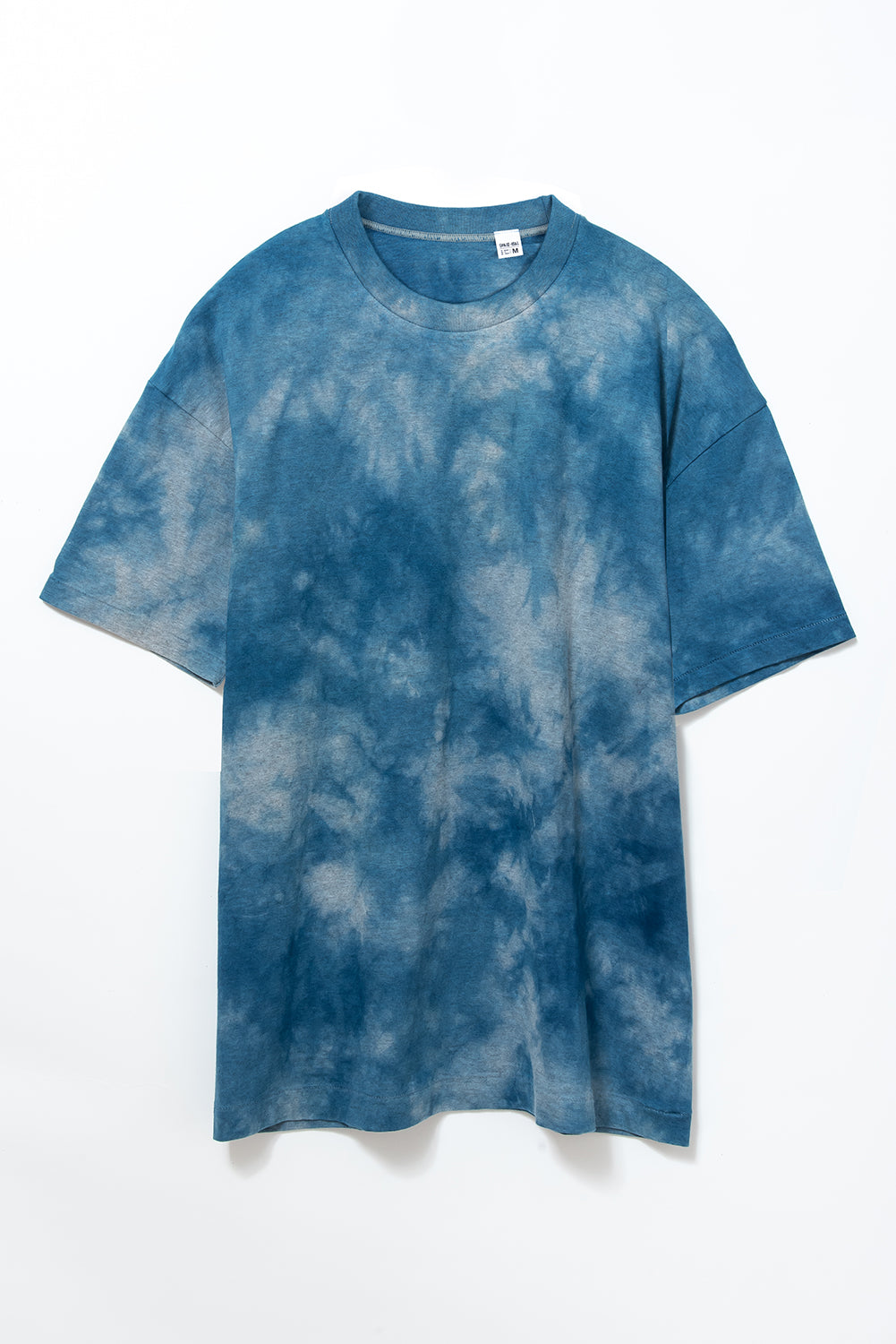 Made-in-Tokyo Tubular T-shirt, Japanese Indigo "Aizome" - Nando (Light Blue) Tie-dye 