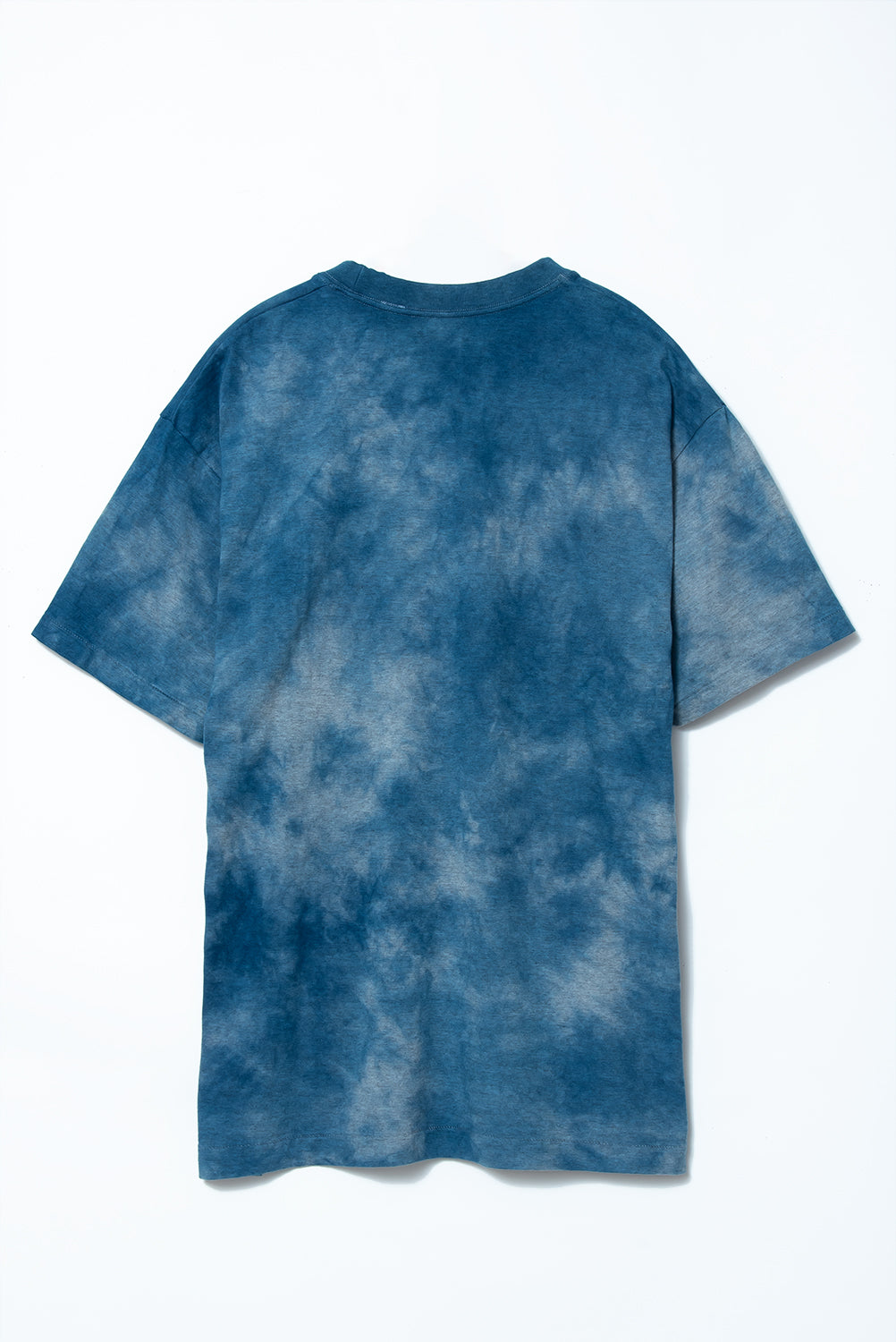 Made-in-Tokyo Tubular T-shirt, Japanese Indigo "Aizome" - Nando (Light Blue) Tie-dye 