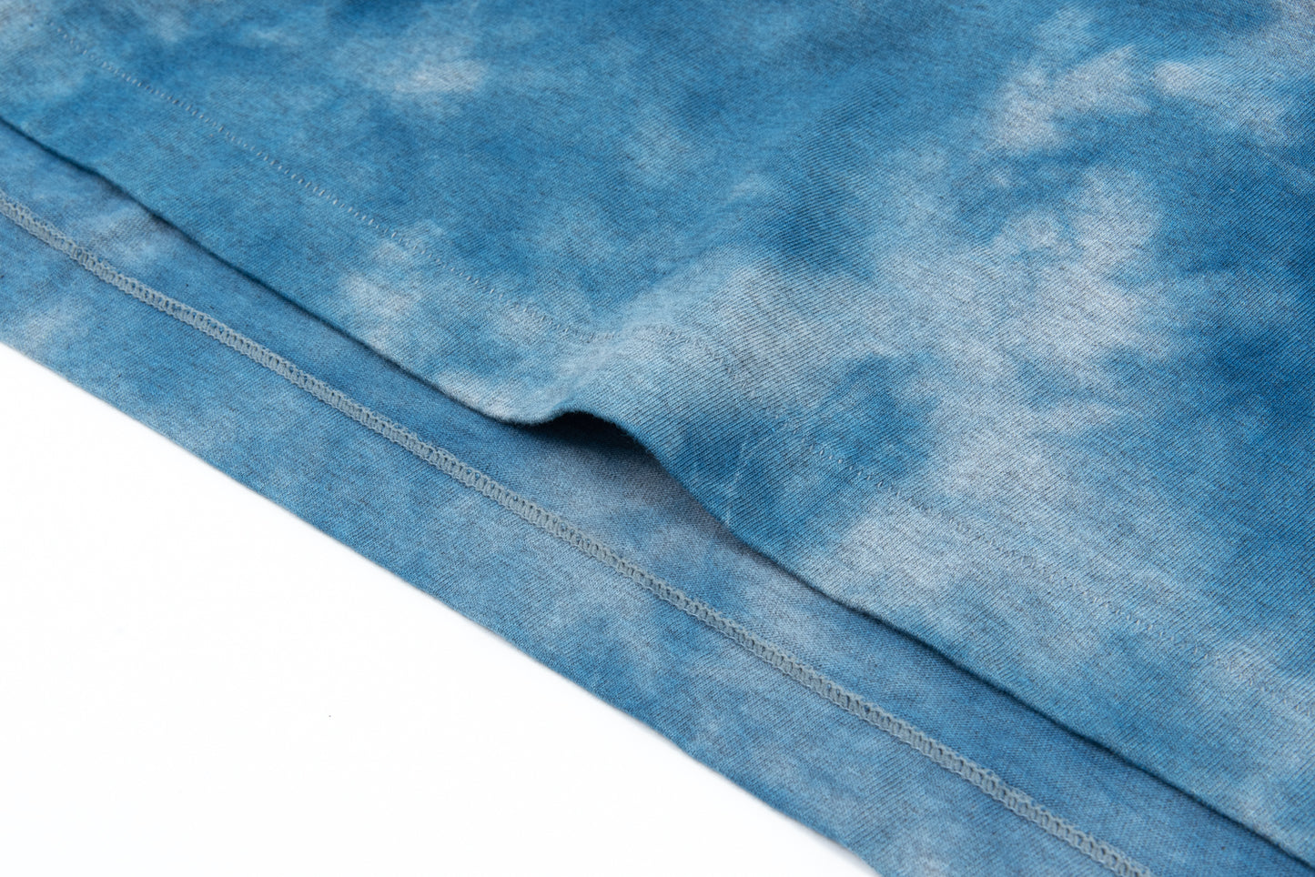 Made-in-Tokyo Tubular T-shirt, Japanese Indigo "Aizome" - Nando (Light Blue) Tie-dye 
