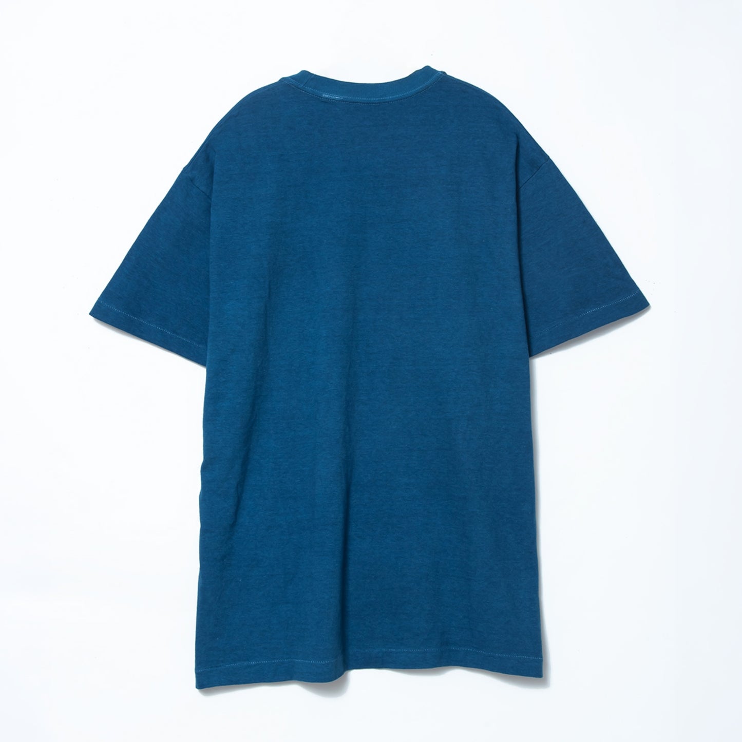 日本製丸胴Tシャツ 藍染（藍）