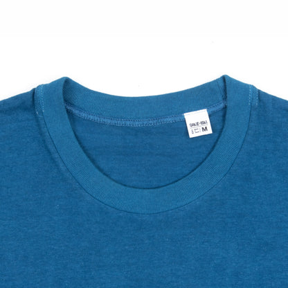 日本製丸胴Tシャツ 藍染（藍）