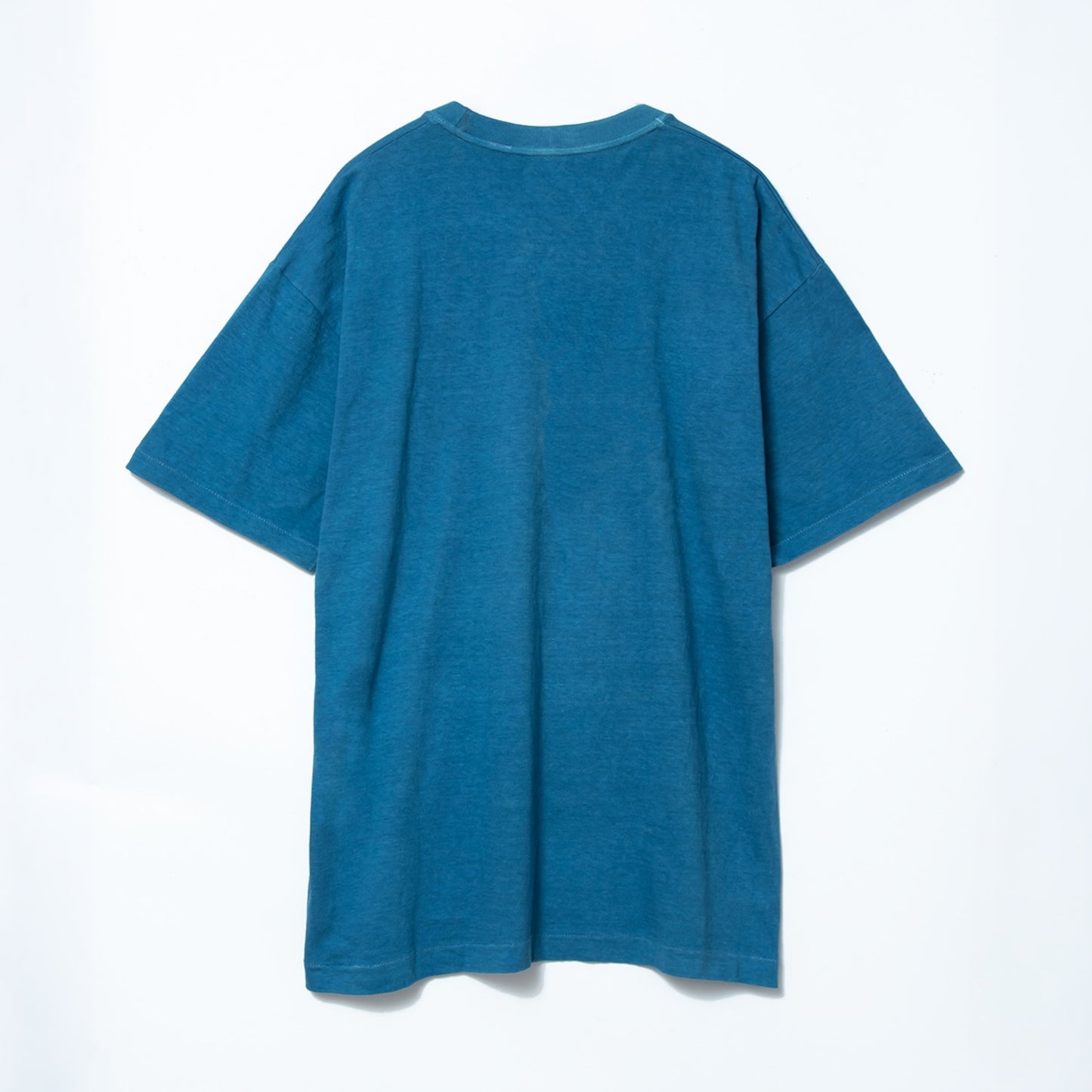 日本製丸胴Tシャツ 藍染（納戸）