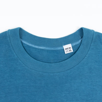 日本製丸胴Tシャツ 藍染（納戸）