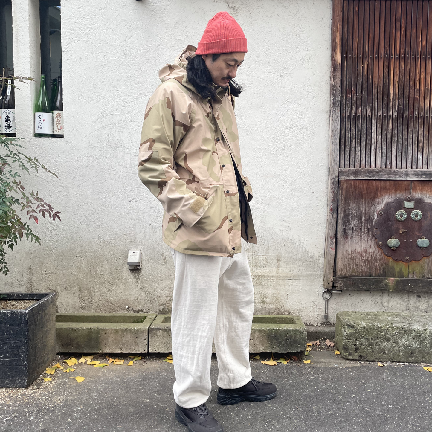 コットンニットキャップ 茜染