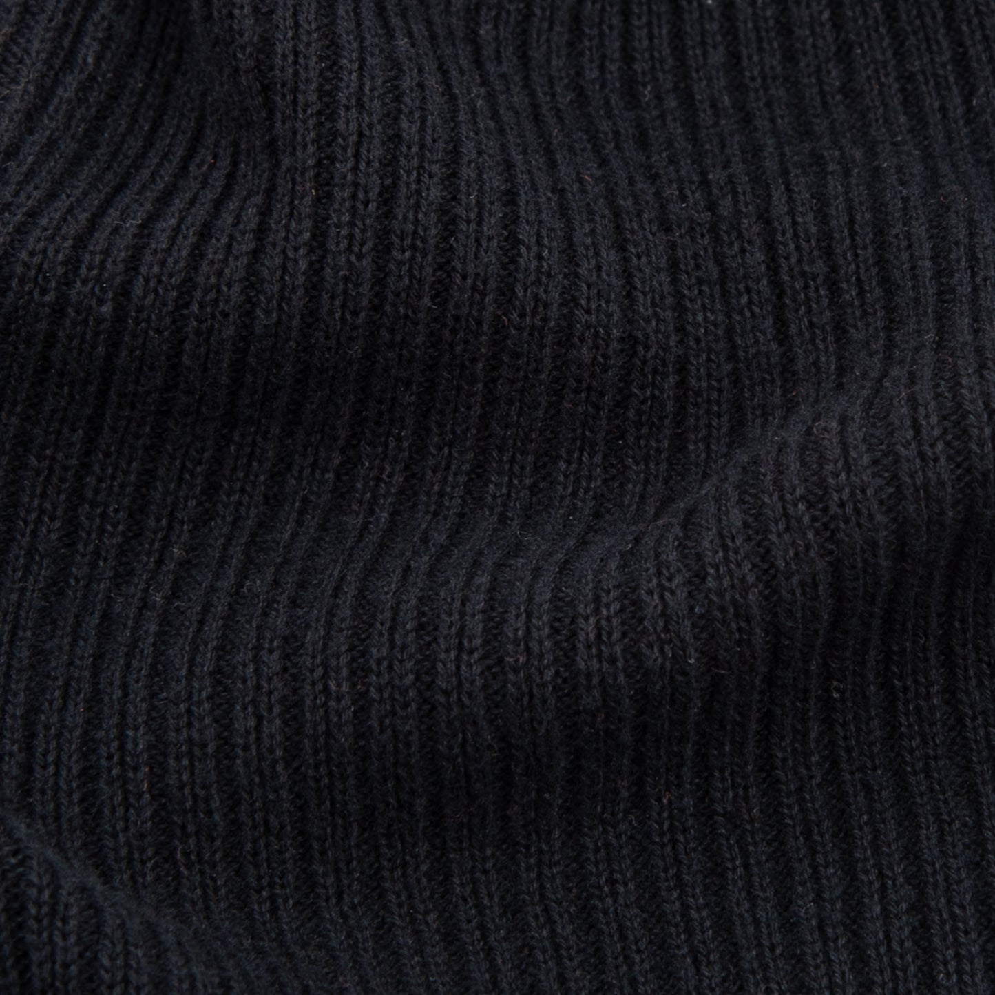 Cotton Knit Cap, Kyoto Black "Kyo Kuromontsuki Zome"