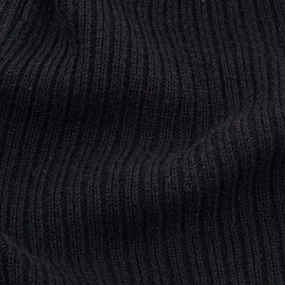 Cotton Knit Cap, Kyoto Black "Kyo Kuromontsuki Zome"