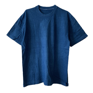 日本製丸胴Tシャツ 藍染（藍）